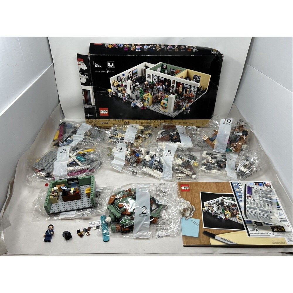 LEGO Ideas #044: The Office (21336) 9 Out of 10 Bags Sealed Missing Pieces Read